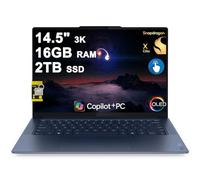 Lenovo Yoga Slim 7 Laptop de 14.5 pulgadas 3K OLED Touch (100% DCI-P3 1000nits HDR Peak) Qualcomm 12-core Snapdragon X Elite (hasta 45 Tops) 16GB RAM 2TB SSD para trabajo de diseño de negocios Win11