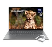 Lenovo Yoga Slim 7i 15ILL9 Aura Edition Copilot+ Laptop Intel Core Ultra 7 256V, 15.3 WUXGA 120Hz Touch, 16GB LPDDR5X RAM 1TB SSD, WiFi7, teclado retroiluminado, Win11, Luna Grey, con hub USB, W