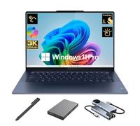Lenovo Yoga Slim 7X 3K OLED - Laptop con pantalla táctil, pantalla de 14.5 pulgadas, 1000 nits, Snapdragon X Elite NPU Copilot+ PC de 12 núcleos, 16 GB de RAM, SSD de 1 TB + unidad portátil de 500 GB
