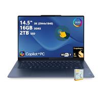 Lenovo Yoga Slim 7X Copilot+ AI PC Laptop | 14.5 pulgadas 3K 90Hz OLED Touch | Snapdragon X Elite (hasta 45 tapas NPU) | 16GB DDR5 2TB SSD | para trabajo profesional retroiluminado Wi-Fi 7 Win11 con