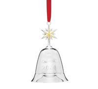 Lenox 896168 2024 - Adorno Anual de Campana Musical Plateada, Navidad