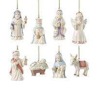 Lenox Adorno de belén, Porcelana, Juego de 8, decoración del hogar