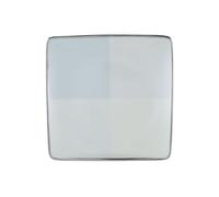 Lenox Blue Frost Platinum Banded - Juego de 5 platos de porcelana Blue Frost - Vajilla fina Accent Plate, Square azul