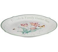 Lenox Butterfly Meadow "Friends & Family Gather Here" Plato de 30,5 cm
