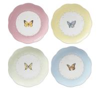 Lenox Butterfly Meadow - Juego de platos de postre (4 piezas, 1,4 kg), multicolor