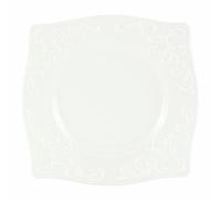 Lenox Opal Innocence 814864 Tallado Square Accent Plate paquete de 10