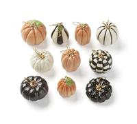 Lenox Set de 10 Adornos de Calabaza, 10 Piezas, 0.3 kg, Multicolor