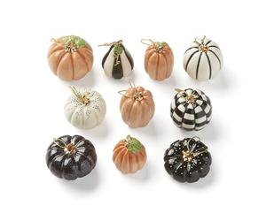 Lenox Set de 10 Adornos de Calabaza, 10 Piezas, 0.3 kg, Multicolor