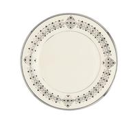Lenox Solitaire - Juego de 5 platos (porcelana, platino), negro, Accent Plate