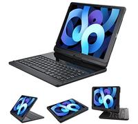 LENRICH Funda con teclado para iPad Pro 12.9 2017 y 2015, rotación de 360 grados, 12.9 pulgadas, iPad Pro inalámbrico, soporte de teclado Bluetooth para iPad Pro de 12.9 pulgadas 2017, cubierta de 2ª