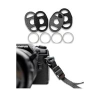 LENS-AID Conector Clip con Correa para Cámara. Conector Clip. Correas para Cámaras Reflex. Anillo Conector. Cierre Rápido para Fijar la Correa a la Cámara