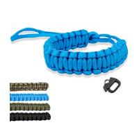 LENS-AID Correa de mano para cámara: Paracord cordón, correa para cámara para llevar en la muñeca DSLR