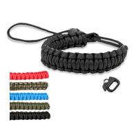 LENS-AID Correa de mano para cámara: Paracord cordón, correa para cámara para llevar en la muñeca DSLR