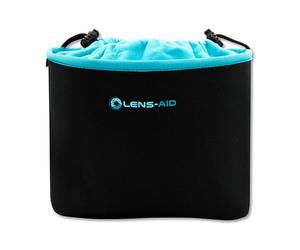 Lens-Aid Funda Neopreno para Camara con Forro Polar: Bolsa Protectora para DSLR, Bridge, MFT, com-pacta y Accesorios, Compatible para Canon, Nikon, Pentax, Fuji, Sony y más (L)