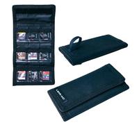 LENS-AID Funda para Tarjetas SD: Funda compacta para hasta 9 Tarjetas SD, CFexpress, XQD.de Nailon Resistente con Cierre y trabilla