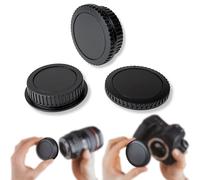 Lens-Aid Juego de tapa de carcasa y tapa de objetivo (trasera) para cámara Canon y objetivo con montura FD bayoneta