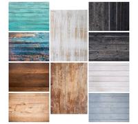 Lens-Aid Set de 5 Fondos 2 en 1 de Madera - Fondos Fotográficos Flatlay Reversibles, Estilo Rústico, Vintage y Natural - 84×60 cm para Estudio, Mesa y Cocina