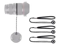 Lens-Aid Soporte para Tapa de Objetivo (Pack de 3 piezes) - Cordón elástico con Clip Adhesivo para Tapas de Lentes - Compatible con Canon, Nikon, Fuji, Olympus, Sigma, Tamron y más