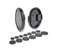 Lens-Aid Tapa de Objetivo Retro de 58 mm con Cierre Clip - Repuesto para Objetivos de Cámara - Compatible con Lentes de Fujifilm, Sony, Canon, Nikon