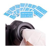 Lens-Aid Toallitas húmedas para lentes de lentes, pantalla de teléfono móvil, gafas, tableta, 20 unidades para una limpieza rápida y profunda en húmedo