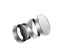 Lens Filter, Filtro CPL/GMIST con Parasol, Compatible con cámaras Fujifilm X100VI X100V X100S X100T X100F Fuji Series,for Camera Parts(Sliver)