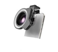 Lens Kit， Compatible con Lentes de cámara for Micro teléfono HD con Lente Ultra Macro APEXEL de 100 mm con luz LED y filtros, Compatible con teléfonos iPhone Samsung Fotografía Macro(Macro with LED)