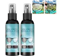 Lens Scratch Remover,Eye Glass Cleaners Spray,Scratch Remover For Sunglasses,Eyeglass Scratch Remover,Eyeglass Cleaning Tools for Lenses Screens (2 pcs)