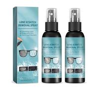 Lens Scratch Remover Spray, Scratch Repair Tool for Eyeglass and Sunglasses, with Cleaning Lenses and Removing Screen Scratch, Glasses Scratch Remover, Glasses Polishing Cleaning Fluids Kit, 100ml (2)
