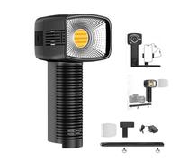 LENSGO 40SHC 40W - Luz de Relleno LED Retro de Mano, Entrada de alimentación Dual (Tipo C/CC), 8 Efectos de iluminación, Ideal para iPhone, para fotografía y Video.