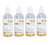 LENSGO Glicerina Propylene Glycol Mixture - Líquido de niebla para Smoke B/Smoke S/Smoke S MINI, Smoke K, 60 ml de líquido de niebla X4 Universal Market 99% de las máquinas de niebla manual.
