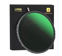 LENSKINS Filtro ND variable de color real de 82 mm, ND2-64 (1-6 paradas), filtro de densidad neutra ajustable, 28 capas de vidrio óptico HD, repelente al agua y resistente a los arañazos
