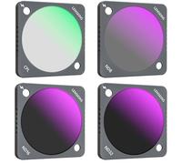 LENSKINS Juego de 4 filtros de lente ND8 ND16 ND32 CPL para cámara DJI Action 2, diseño magnético QR, kits de filtro ND CPL, accesorios protectores de lente para DJI Action 2 Vlogging FPV fotografía