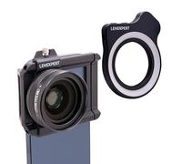 LensXpert Paquete de lentes macro 10X y 20X para teléfonos inteligentes, kit de lente macro HD universal dual con clip, enfoque ajustable y fotografía de ultra primer plano para iPhone, Samsung