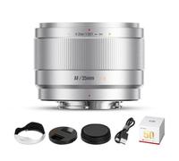 Lente 7Artisans AutoFocus 35mm F1.8 APS-C Frame Lite Serie F1.8 de Gran Apertura Compatible con reconocimiento Facial y Ocular Compatible con Fujifilm Fuji X-H/T/T30/S/E/A Fuji X-E2 Fuji X-T2,Plata