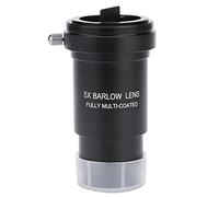 Lente Acromática Barlow 5X, Lente Barlow 5X de 1.25"con Revestimiento Múltiple M42 Rosca para Telescopios Ocular M42 x 0.75mm Adaptador en T con Rosca para Cámara DSLR o SLR