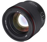 Samyang AF 75 mm F1.8 para Fuji X - lente para retratos liviana y compacta con LSTM-AF, protección contra la intemperie e interruptor personalizado para tomas nocturnas y de viaje