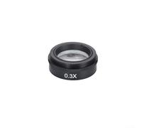 Lente Barlow 0 3X a 2X para cámara de microscopio industrial de montaje C, perfectamente adecuada para aplicaciones de video (0.3X)