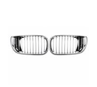Lente Carcasa Faro Delantero Coche Para E46 Sedán 4 Puertas Para 320i Para 325i Para 325Xi Para 330i Facelift 2002 2003-2005 Parachoques Delantero Totalmente Cromado Parrilla Delantera