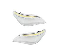 Lente Carcasa Faro Delantero Coche Para E60 Para 5-Serie 2008 2009 2010 Un Par Cubiertas Faros Delanteros Automóvil Equipadas Con Iluminación LED Carcasas Protección Faros