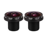 Lente CCTV ojo de pez HD 2X de 5 MP, 1,8 mm, montura M12x0,5, 1/2,5 F2,0, 180 grados