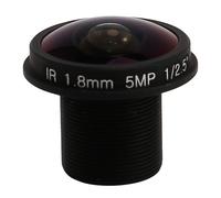Lente CCTV ojo de pez HD de 5 MP, 1,8 mm, montura M12x0,5, 1/2,5 F2,0, 180 grados para lentes de cámara de videovigilancia