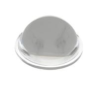 Lente convexa de luz LED | Lente de vidrio óptico resistente a altas temperaturas con más del 97% de transmisión de luz | Lente pulida para experimentos físicos para aulas y laboratorios