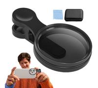 Lente CPL móvil: polarizador de cincuenta y dos milímetros, hardware de clip universal, vidrio óptico antirreflectante | Herramienta para mejorar la fotografía, equipo de fotografía portátil para toma