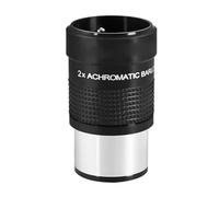 Lente de amplificación acromática Ocular de 1,25 Pulgadas Inserte la Lente Barlow 2X no monocular Piezas para telescopio astronómico