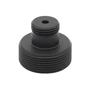 Lente de botón de 6 mm de Metal, Color Plateado con Formato de 1/3" for cámara de Seguridad CCTV, tapón de Rosca Plateado(Black Screw)