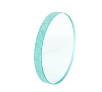 Lente de brida Mirilla de borosilicato, lente de observación de tubería plana de vidrio transparente redonda 1 pieza(85x15mm)