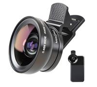 Lente de Cámara 2 en 1 para Teléfono Móvil Lente Macro para Movil 12.5X y Gran Angular 0.45X Objetivo para Movil Universal para iPhone 16 15 14 Pro MAX Sam-Sung S24