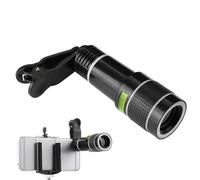 Lente de cámara 20x - Material de vidrio óptico, lente telescópica | 2 enfoque de zoom externo 180 g, clip de teléfono de alta resolución que mejora la claridad de eventos y uso en zoológicos