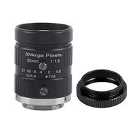 Lente De Cámara 50mm F1.8 Manual, Objetivo C Mount 5MP HD para Vigilancia CCTV - Alta Definición, Baja Distorsión, Compatible con Múltiples Cámaras De Seguridad
