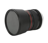 Lente de Cámara de Gran Apertura, 9 Elementos 7 Grupos Lente de Retrato Teleobjetivo Medio con Montura EF de Alta Resistencia con Filtro de Lente UV para Cámara 5D4